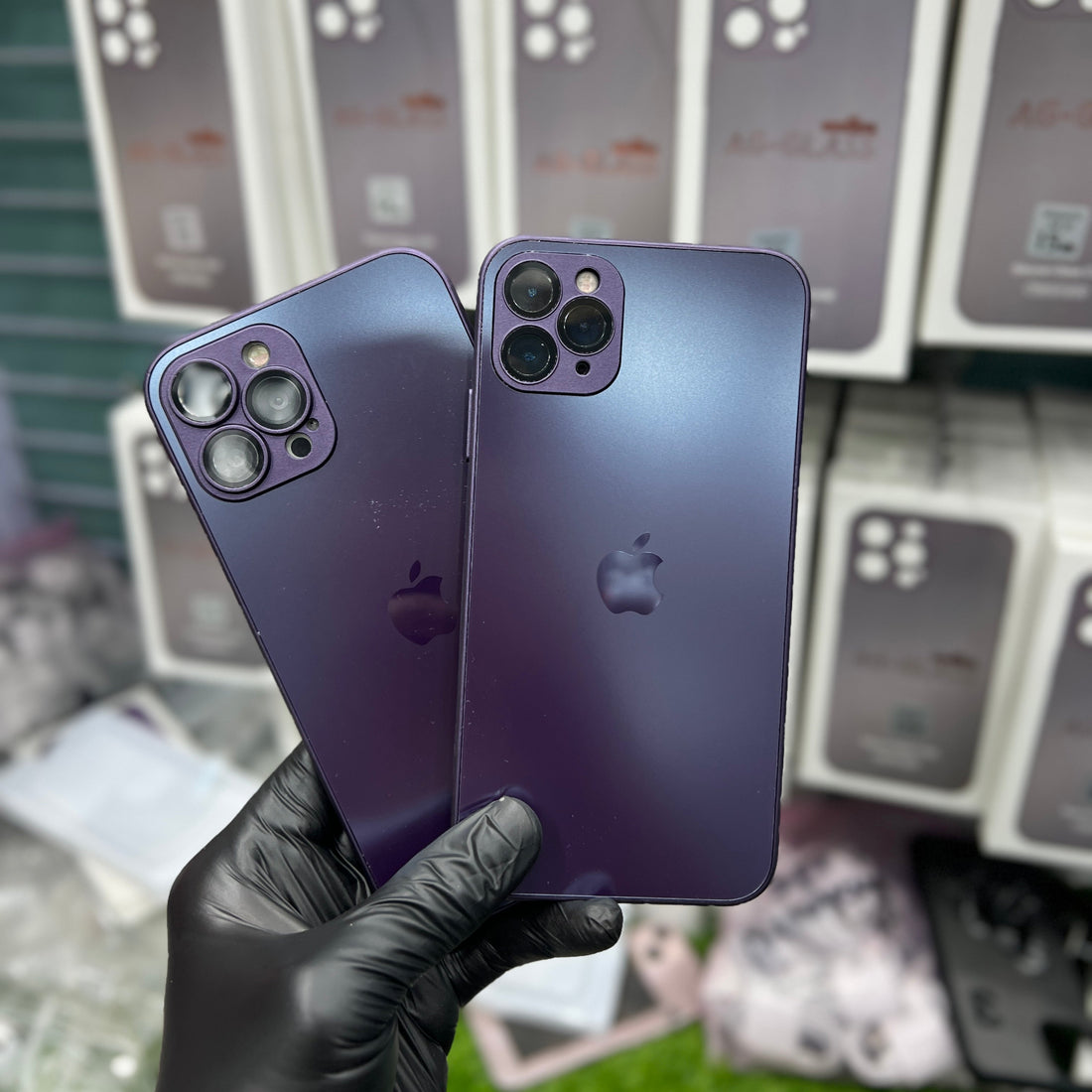 DEEP PURPLE AG MATTE GLASS CASE
